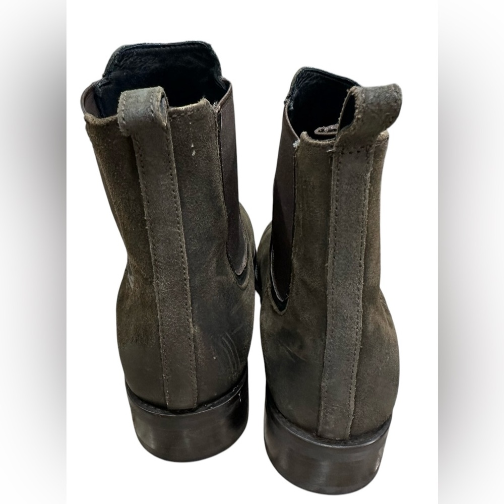 Thursday Boot‎ Co Boots Womens US8 Dark Brown Suede Chelsea Casual Pull On B4 - Picture 4 of 8